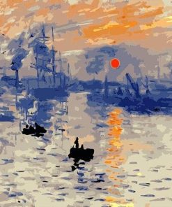 Impression Sunrise Claude Monet - Landscape Paint By Number