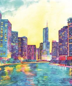 Colorful Chicago - Cities Paint By Number