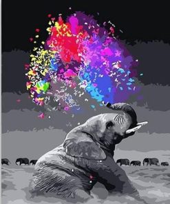 A fun Elephant - Animals Paint By Number