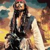 Pirate Jack Sparrow paint by numbers