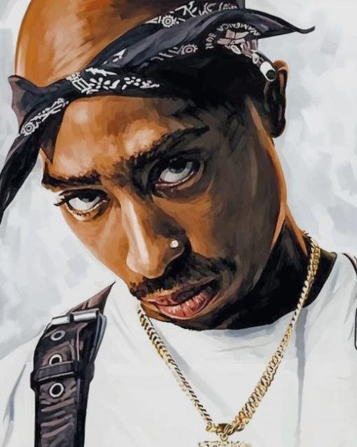 Tupac Shakur paint by numbers