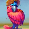 Pirate Macaw Paint by numbers