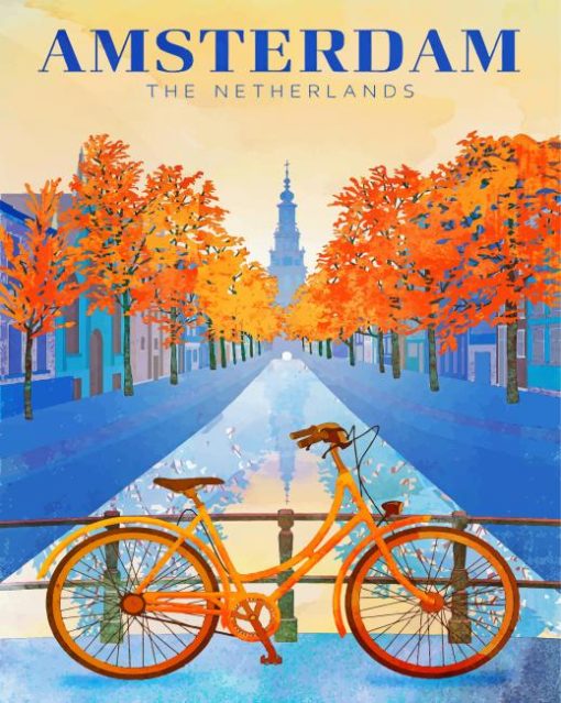 Amsterdam Illustration paint by numbers