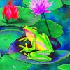 frog-on-lily-pad-paint-by-number