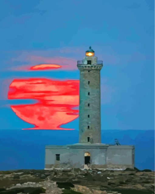 red-moon-and-lighthouse-paint-by-numbers