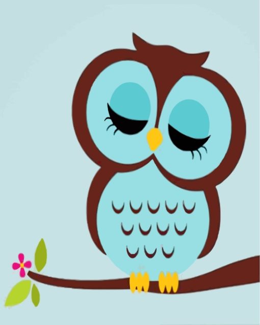 sleepy-owl-paint-by-numbers