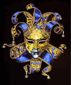 Venetian Carnival Mask Paint by numbers