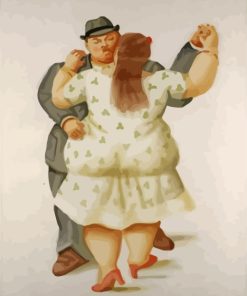 Fat Couple Dancers Paint by numbers