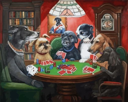 Gambling Dogs Paint by numbers