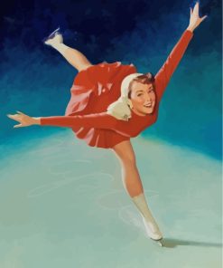 Ice Skater Girl Paint by numbers