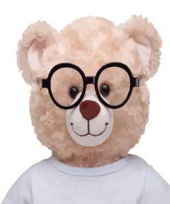 Teddy Bear With Glasses Paint by numbers