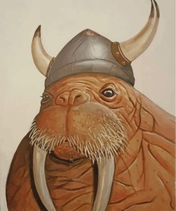 Walrus-viking-paint-by-numbers