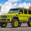 Yellow-Mercedes-Benz-G-Class-paint-by-numbers